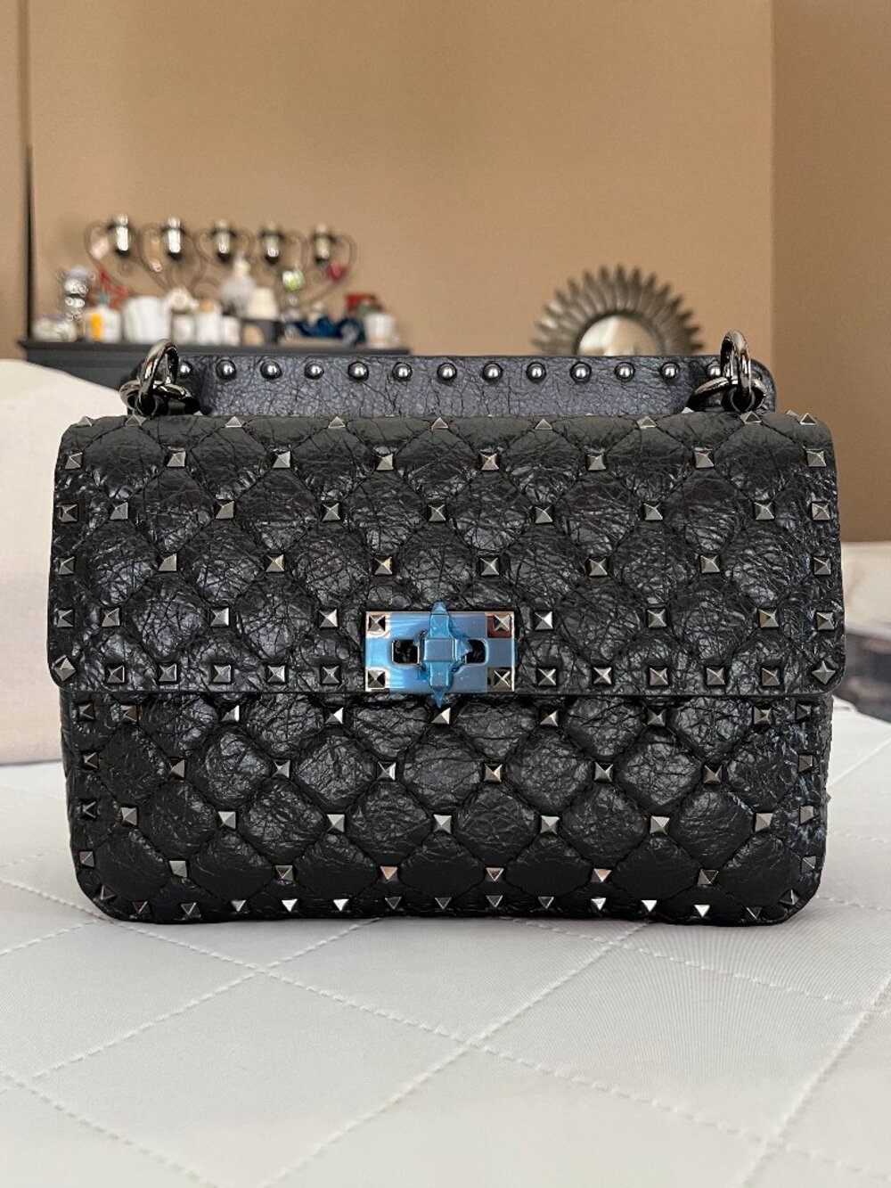 Valentino Garavani Medium Nappa Rockstud Spike Bag - Authentic - Picture 9 of 17